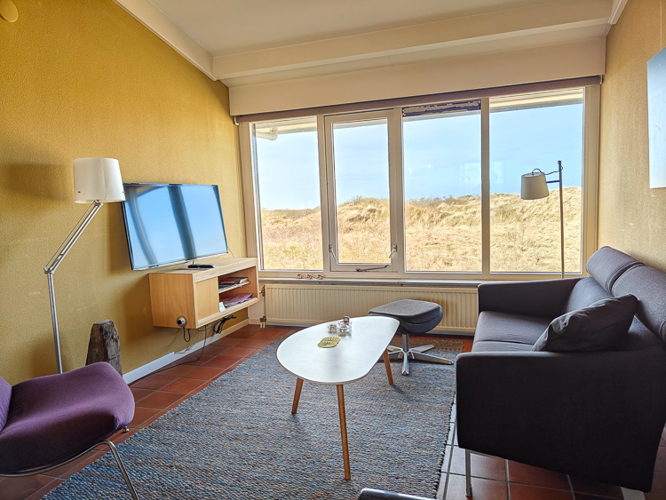 Aldegonda vakantiehuis woonkamer zithoek