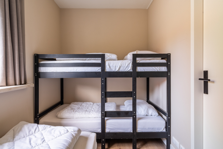 Tweede slaapkamer met stapelbed Boszicht 17.