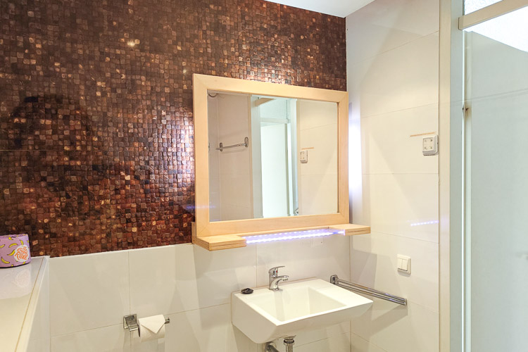 vakantiehuisje aldegonda badkamer wasbak