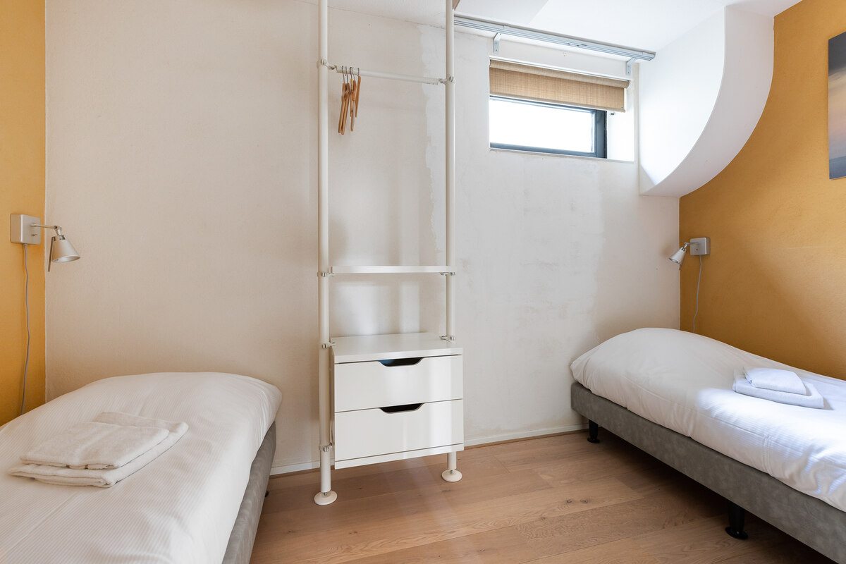 slaapkamer 2 persoons duinen vakantiehuis schiermonnikoog metula